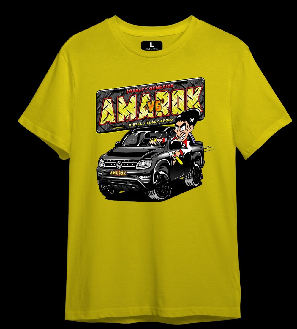 REMERA AMAROK V6 COLOR AMARILLO