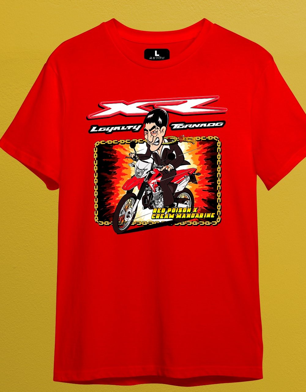 REMERA XR TORNADO COLOR ROJO